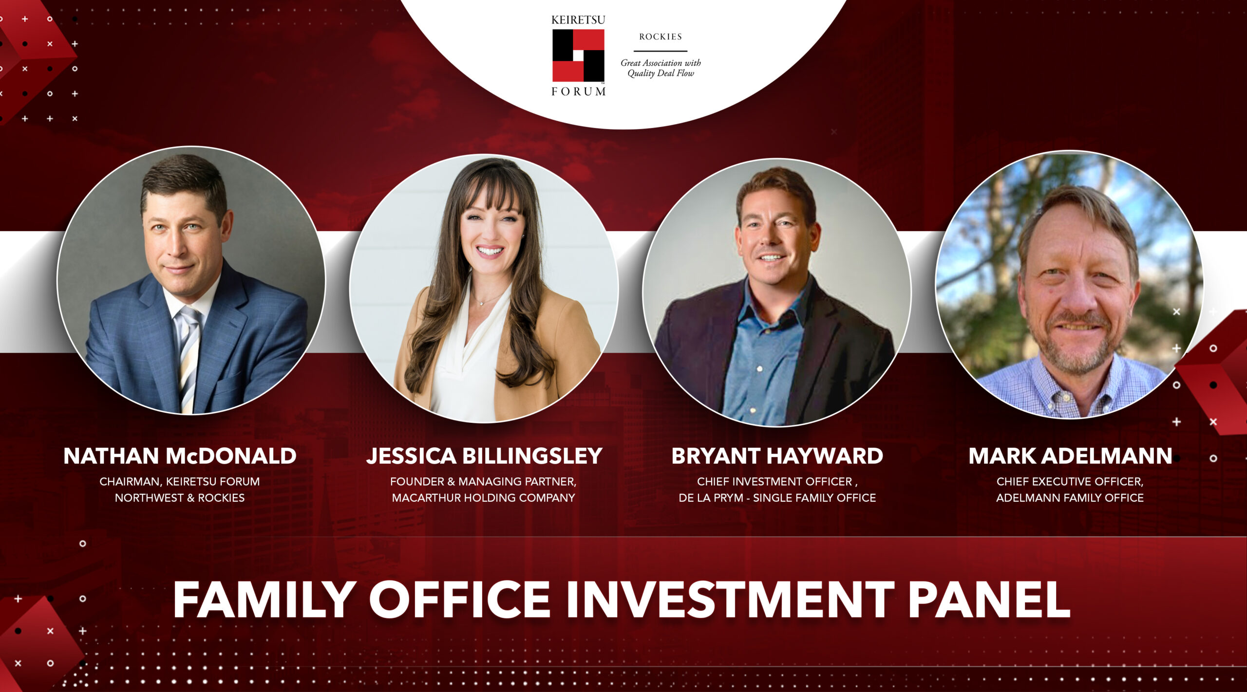Inv Panel Family office investment panel - Keiretsu Forum TV